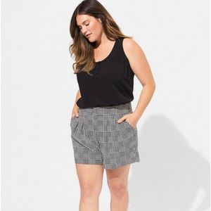 Torrid Black Challis Henley Pocket Sleeveless Tank NWT